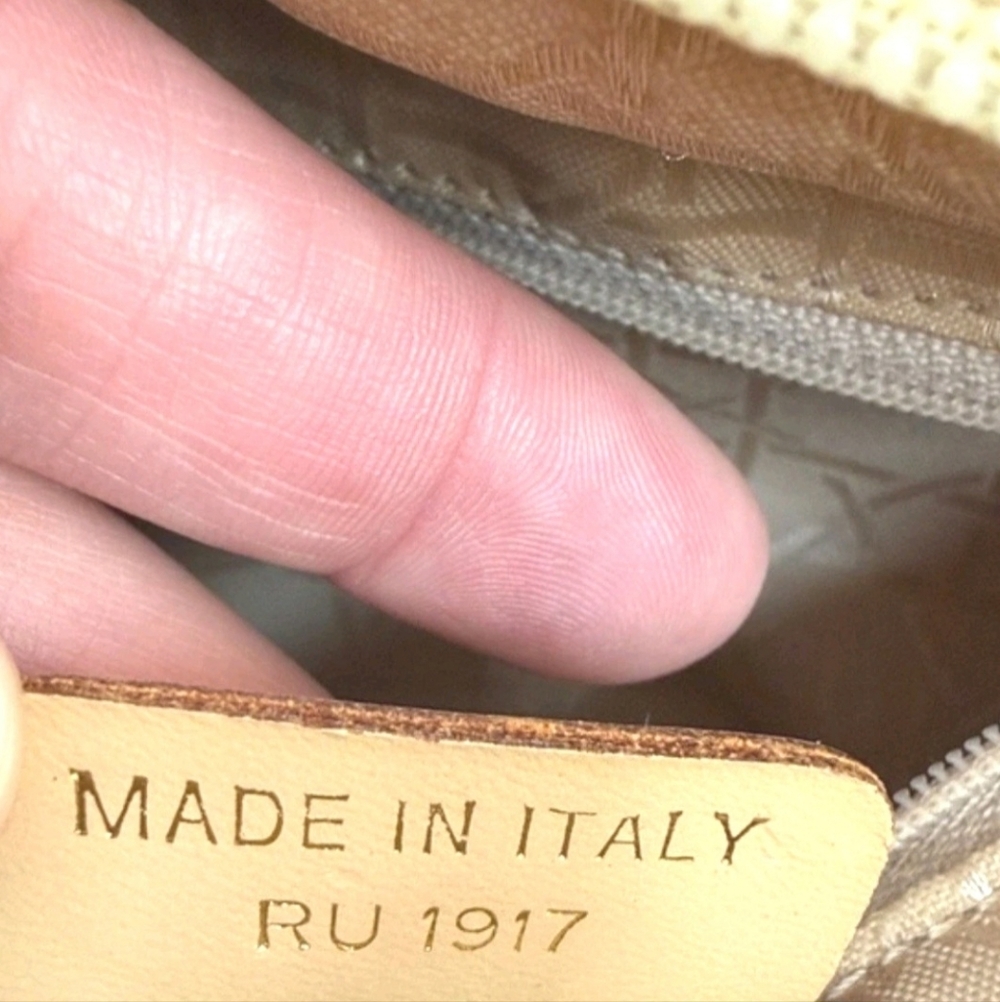 Christian Dior Vintage Lady Dior Bag Cannage Tan Quilt Nylon Medium COA included - Picture 14 of 15